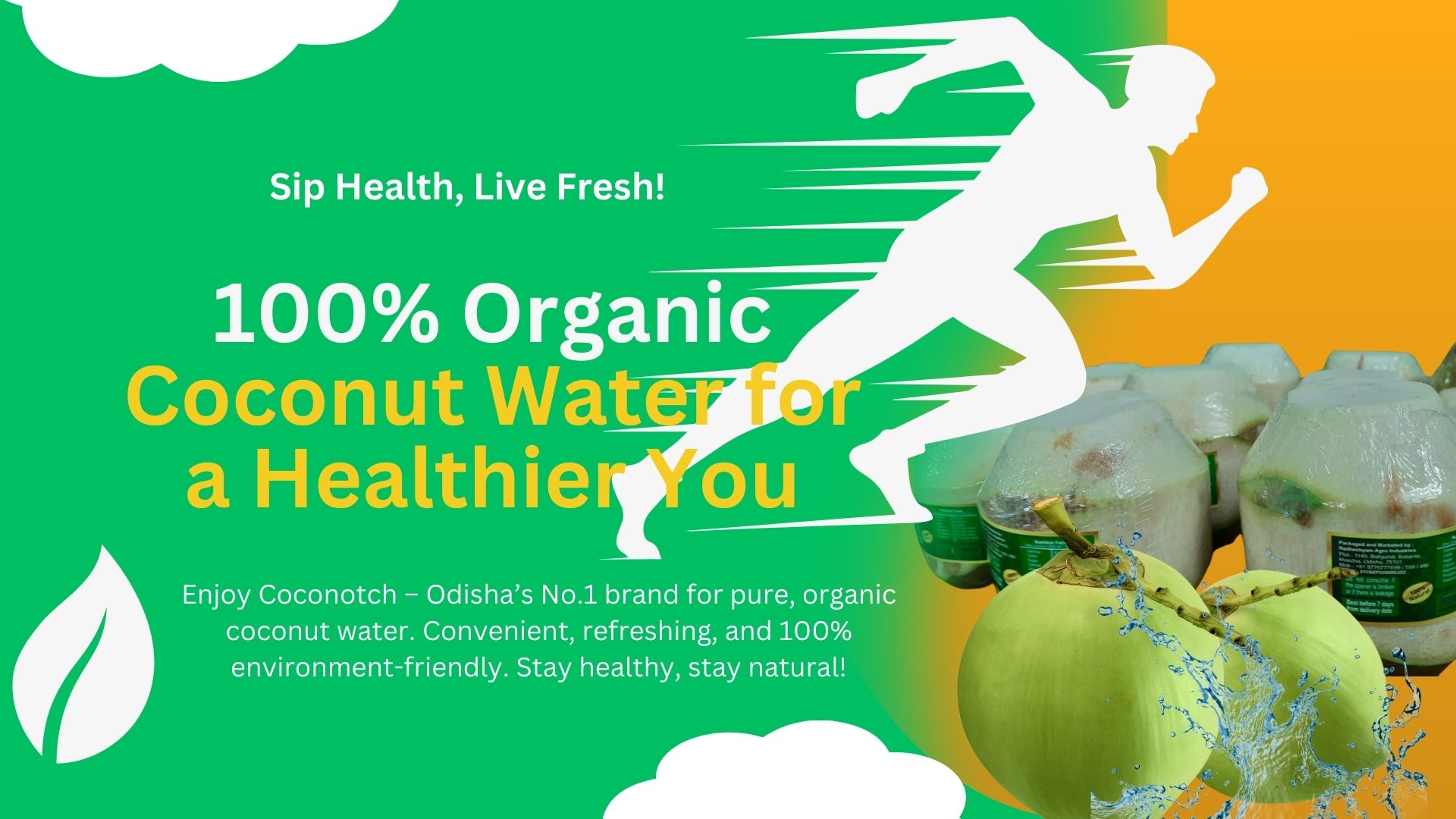 Coconut water 100% organic by coconotch